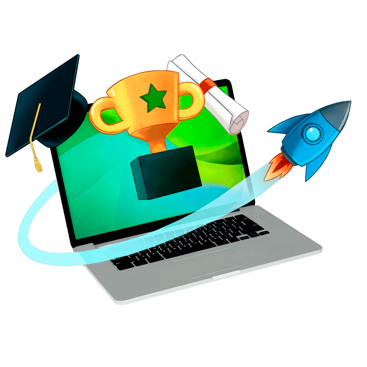 Educación que transforma vidas - Estudiante con laptop